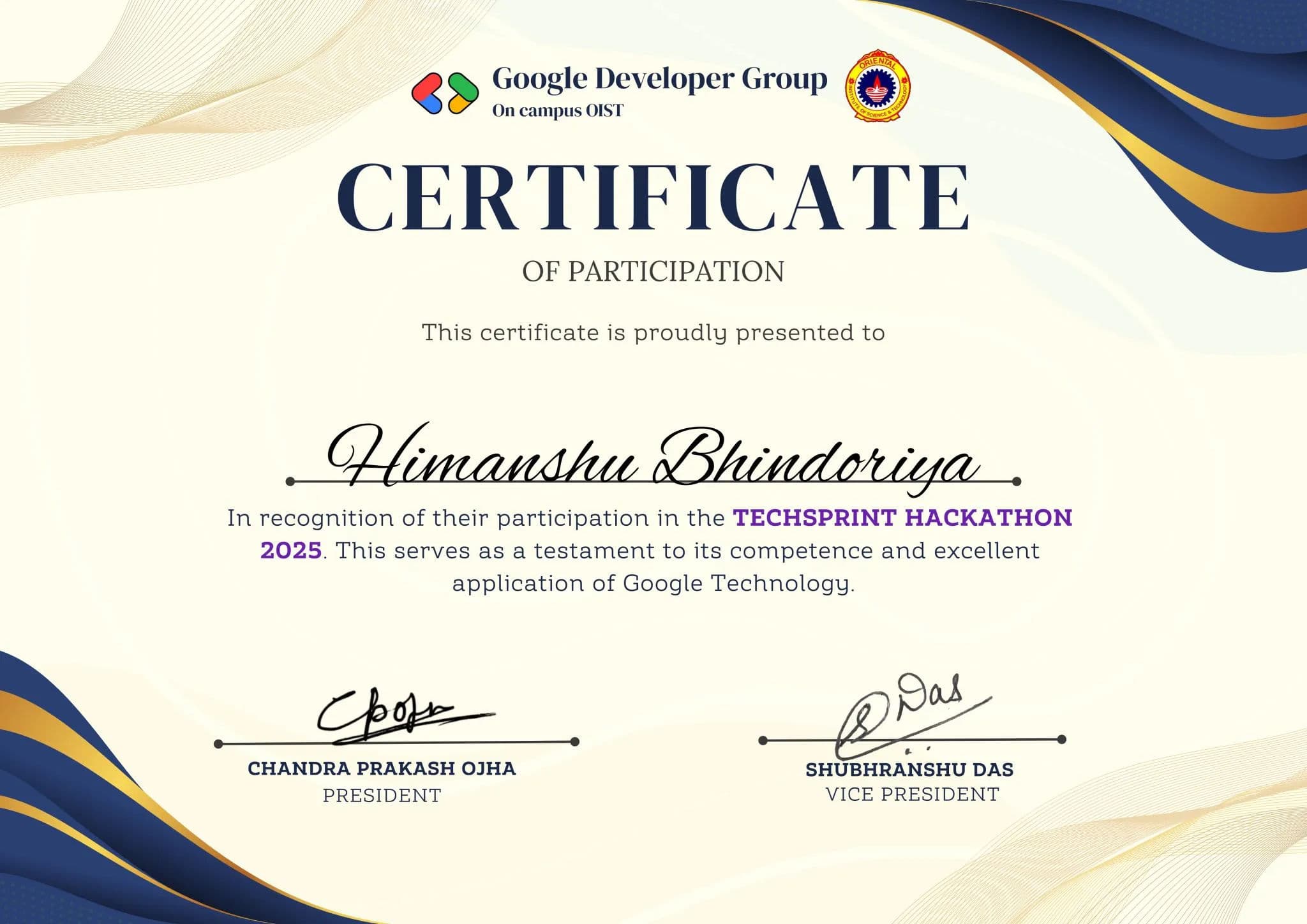 GDG Techsprint Hackathon 2025 preview
