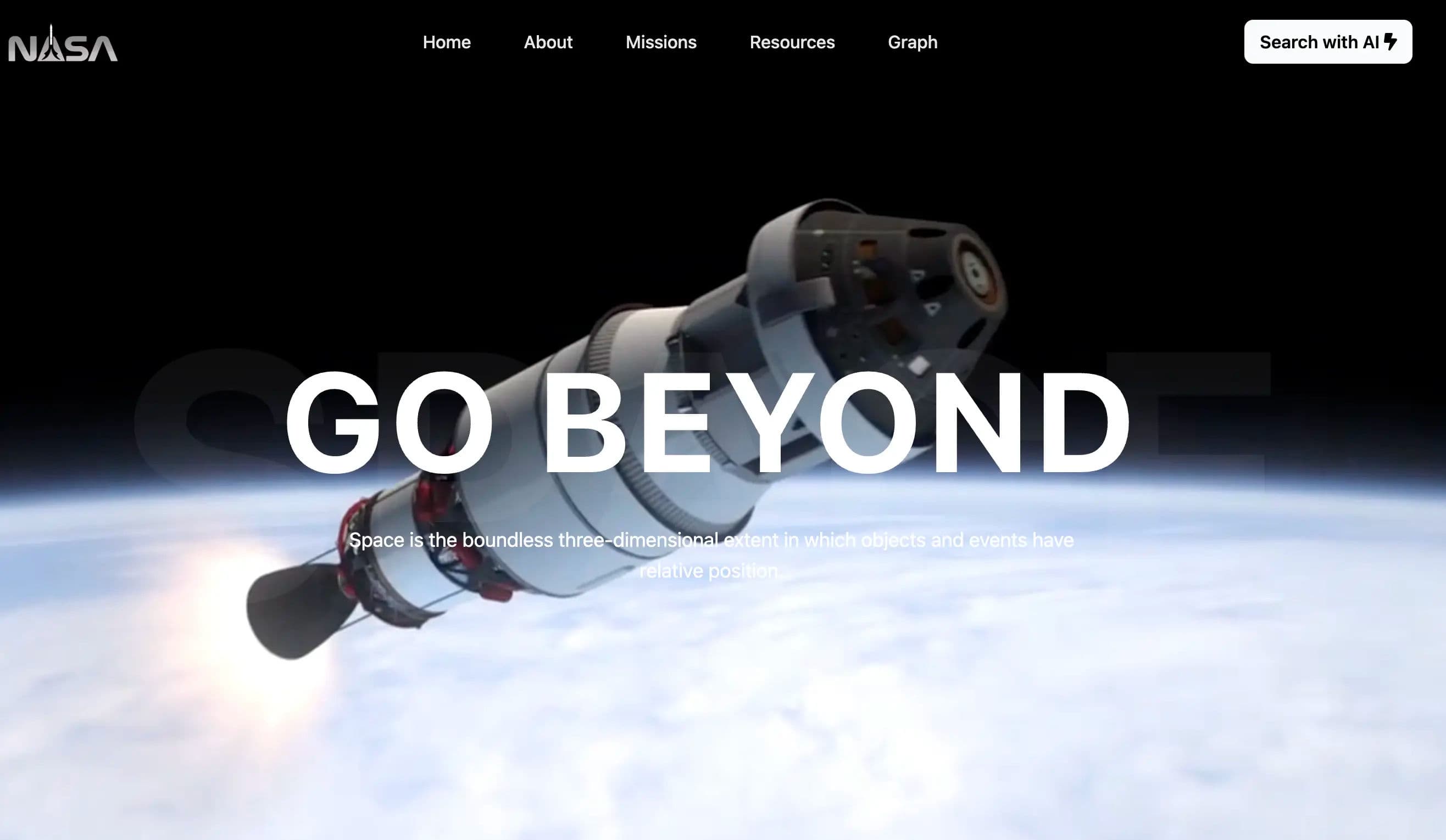 NASA Knowledge Engine interface preview